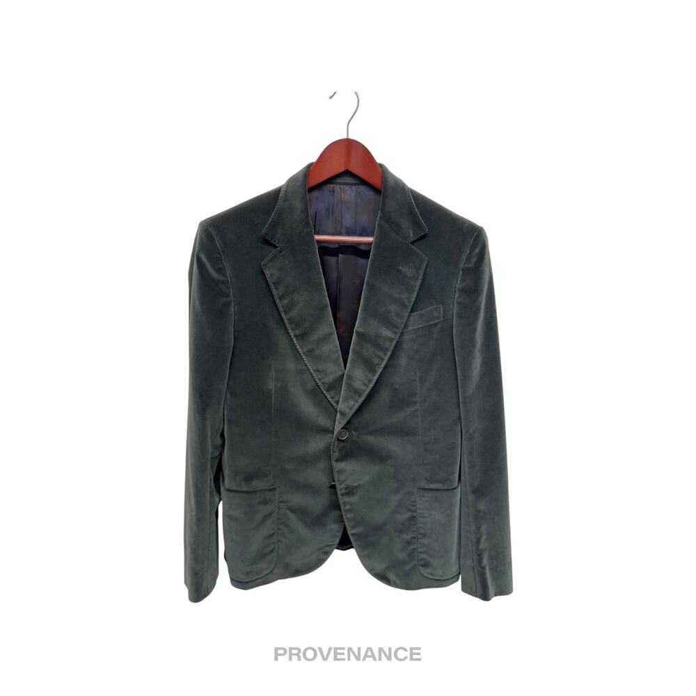 🔴 Gucci Jacket Coat Blazer - Velour Deep Green Notch 38 48